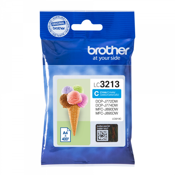 CARTUCHO BROTHER LC3213C 400PG CIAN