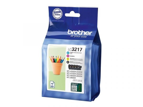 CARTUCHO BROTHER LC3217VAL PACK 4 COLORES