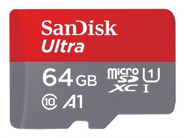 MEMORIA MICRO SD 64GB SANDISK ULTRA +ADAP CL10-120