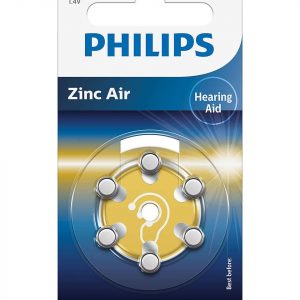 PILAS PHILIPS AUDIFONOS ZINC AIRE ZA10 PACK 6