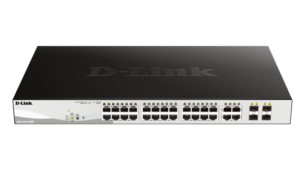 SWITCH D-LINK 24 PUERTOS 10-100-1000 + 4 SFP + POE