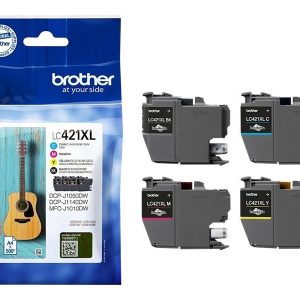 CARTUCHO BROTHER LC421XL MULTIPACK 4 500PAG
