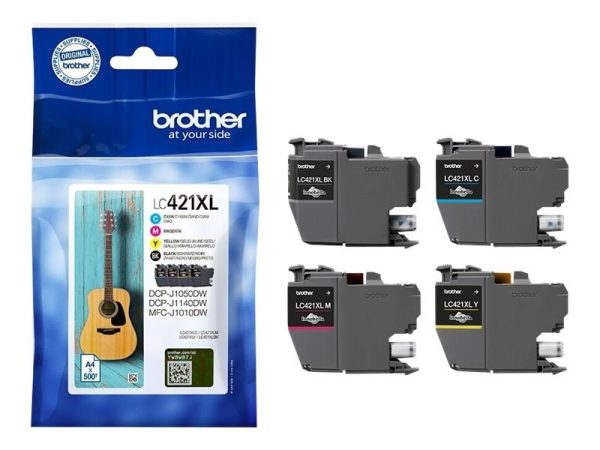 CARTUCHO BROTHER LC421XL MULTIPACK 4 500PAG