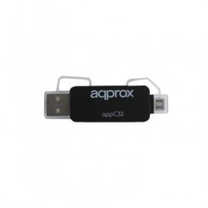LECTOR USB EXT TARJETAS APPROX MICRO SD- SD- MMC
