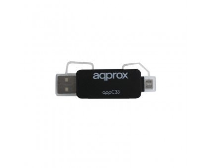 LECTOR USB EXT TARJETAS APPROX MICRO SD- SD- MMC