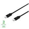 CABLE CELLY USBC A USBC 60W 3M NEGRO