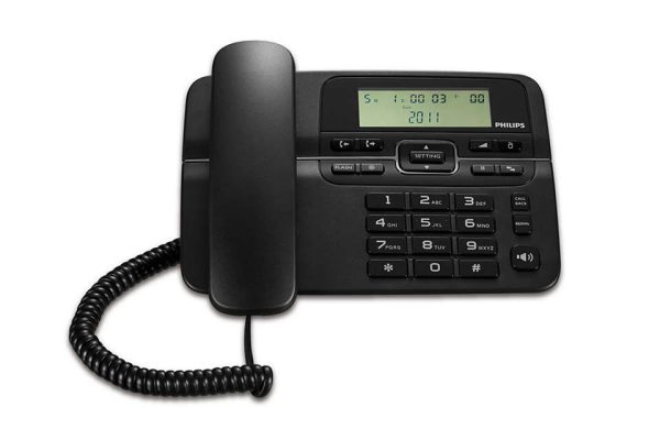 TELEFONO C-CABLE PHILIPS NEGRO TECLAS GRANDES
