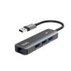 HUB 3GO USB 3.0 3 PUERTOS USB3.0+LAN RJ45