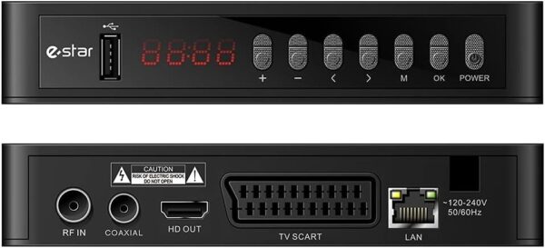 SINTONIZADORA TDT E-STAR UHD DVB-T2 T2-618
