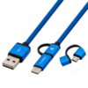 Cable multi usb 2.0 coolbox carga mas datos micro usb usb tipo c usb tipo a 1m 1 COO CAB U2MC BL 0