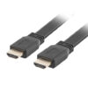 Cable hdmi lanberg macho - macho v2.0 4k plano 1m negro