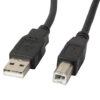 Cable impresora lanberg usb a -  usb b macho - macho ferrita negro 3 m