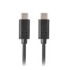 Cable usb lanberg 2.0 macho - usb tipo c macho 1.8m negro