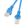 Cable red lanberg latiguillo cat.6 utp 1m azul fluke passed