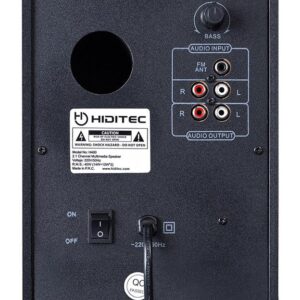 Altavoces hiditec 2.1 multimedia h400 dark edition 80w bluetooth usb sd radio 4 DSP0000004167 2