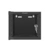 Armario lanberg mural rack 10 pulgadas 4u - 280x310 flat pack negro puerta cristal