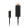 Cable usb tipo c a displayport 4k lanberg macho -  macho 1m negro