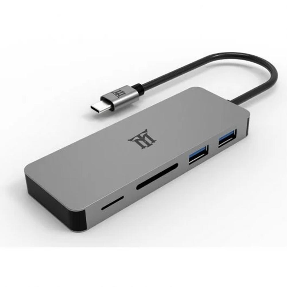Hub usb tipo c maillon premium 2 x usb 3.2 - 1 x usb tipo c - micro sd - sdxc DSP0000020107 0