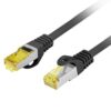 Cable red lanberg latiguillo cat.6a s - ftp lszh cu 1m negro fluke passed 2 DSP0000032100 0