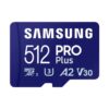 Tarjeta memoria micro sd samsung microsdxc pro plus 512gb clase 10 + adaptador sd