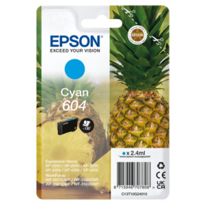 Cartucho epson 604 cian c13t10g24010 xp2200 wf - 2910 piña