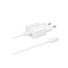 Cargador samsung ep - t1510xwegeu usb - c 15w + cable usb - c blanco